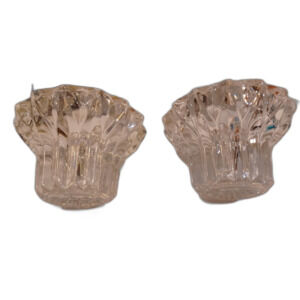Set of 2 vintage  matching Crystal Candle stick Holders heavy great Gift wedding